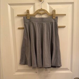 SO Gray Mini Skater Skirt with Pleats